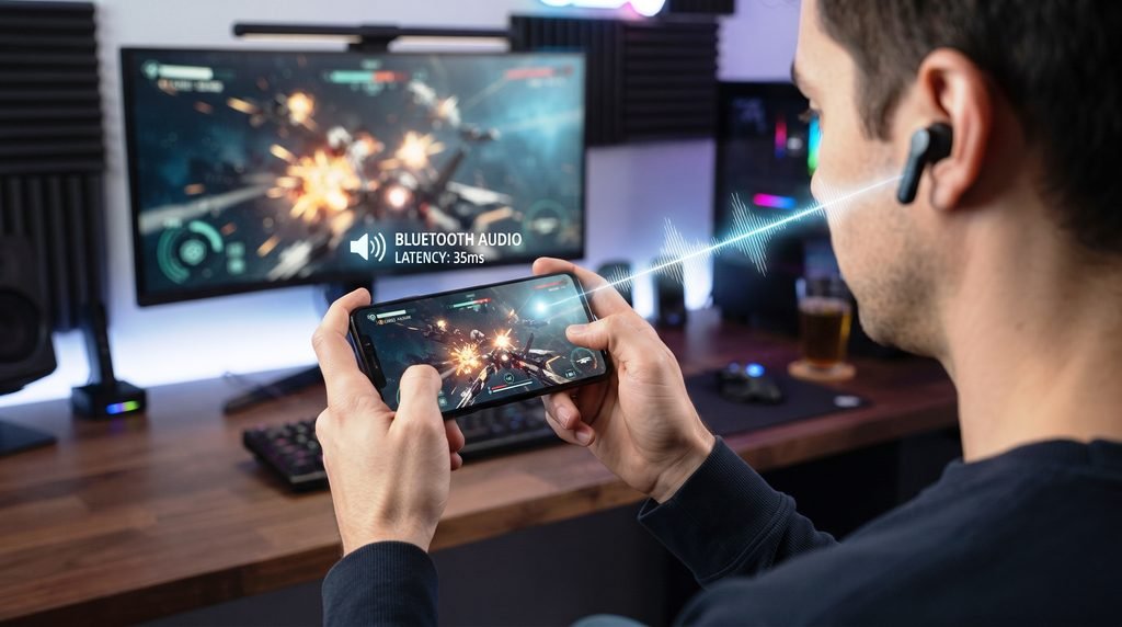 Bluetooth audio latency for gaming with wireless earbuds