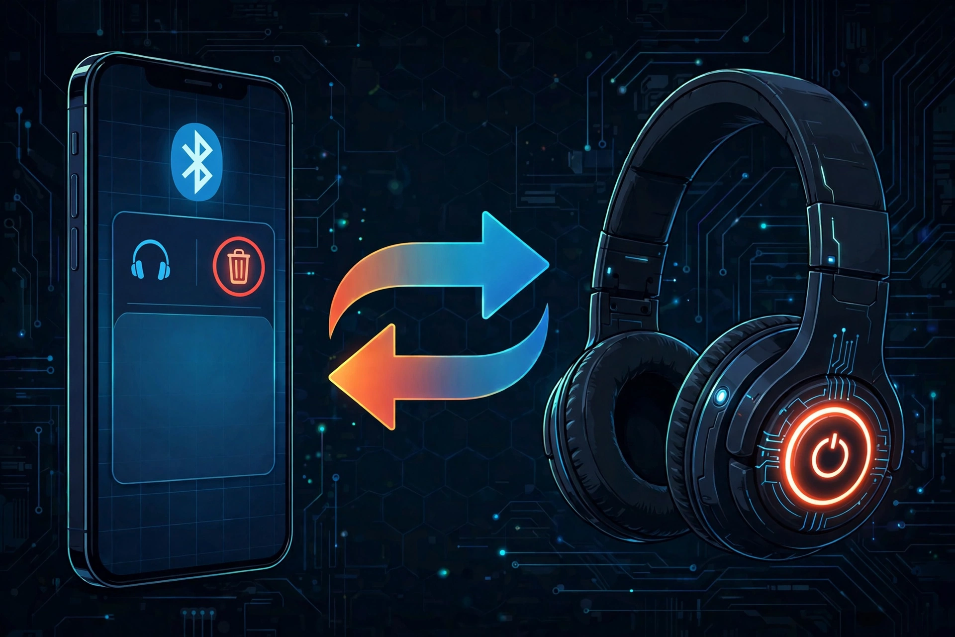 clear bluetooth pairing records phone and accessory