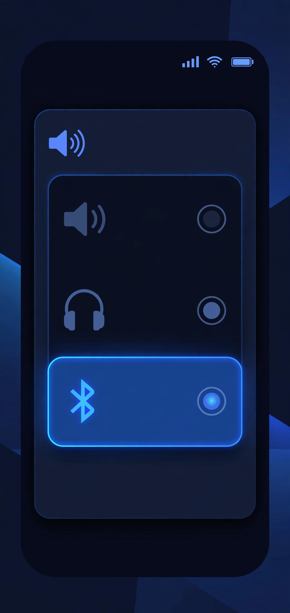 select bluetooth audio output phone