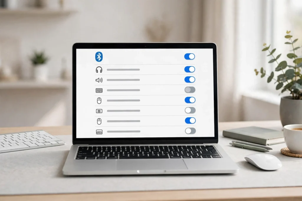 MacBook Bluetooth settings for fixing Bluetooth not working on Mac