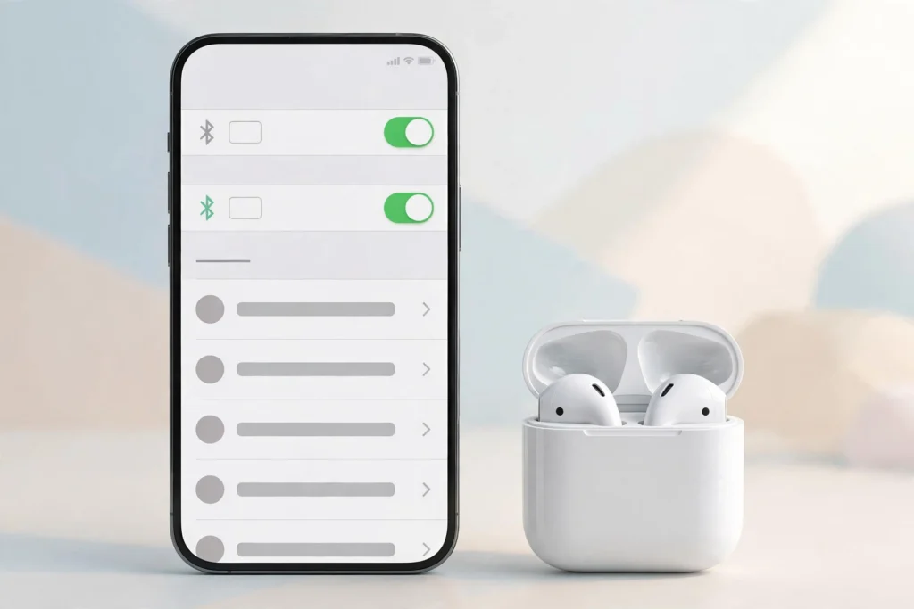 iPhone Bluetooth Not Working? How to Fix It iPhone Bluetooth settings screen showing nearby devices available for pairing