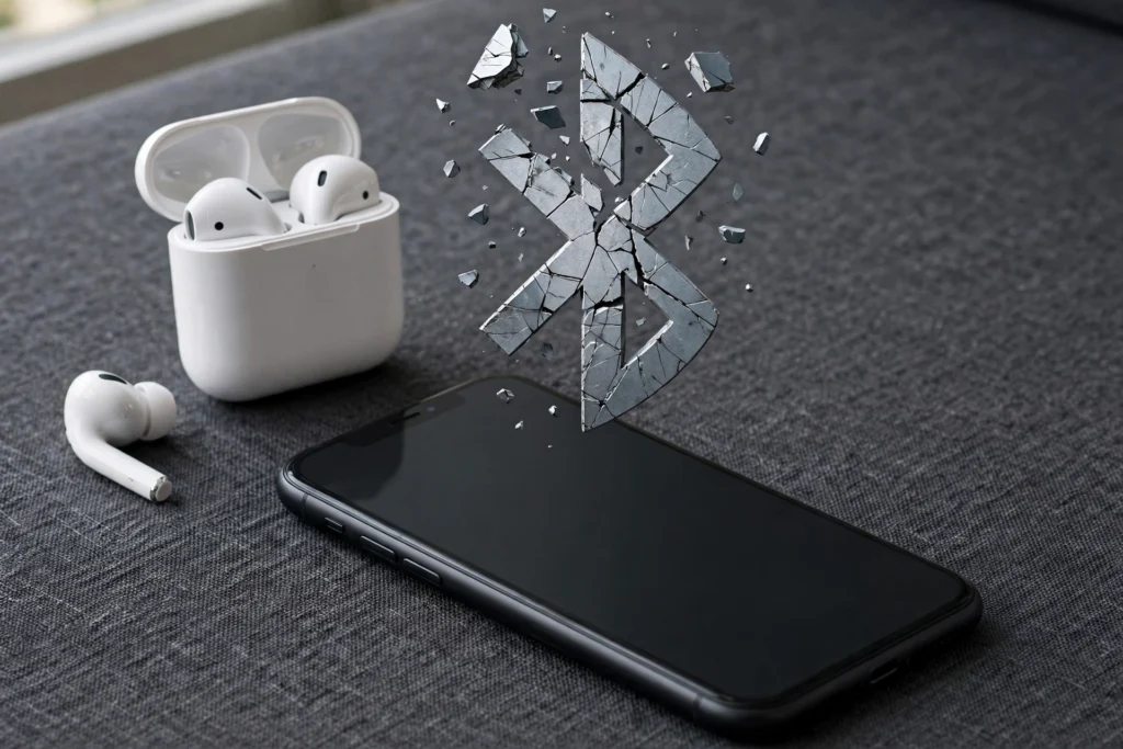 Wireless earbuds with a broken Bluetooth connection on Android