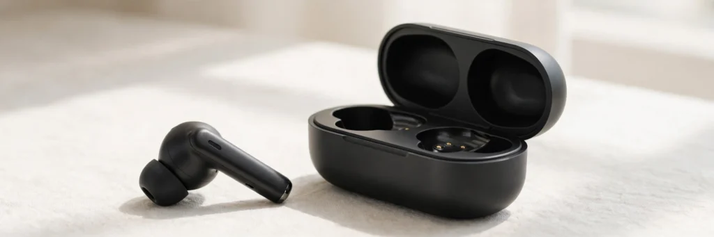 Bluetooth earbuds with charging case