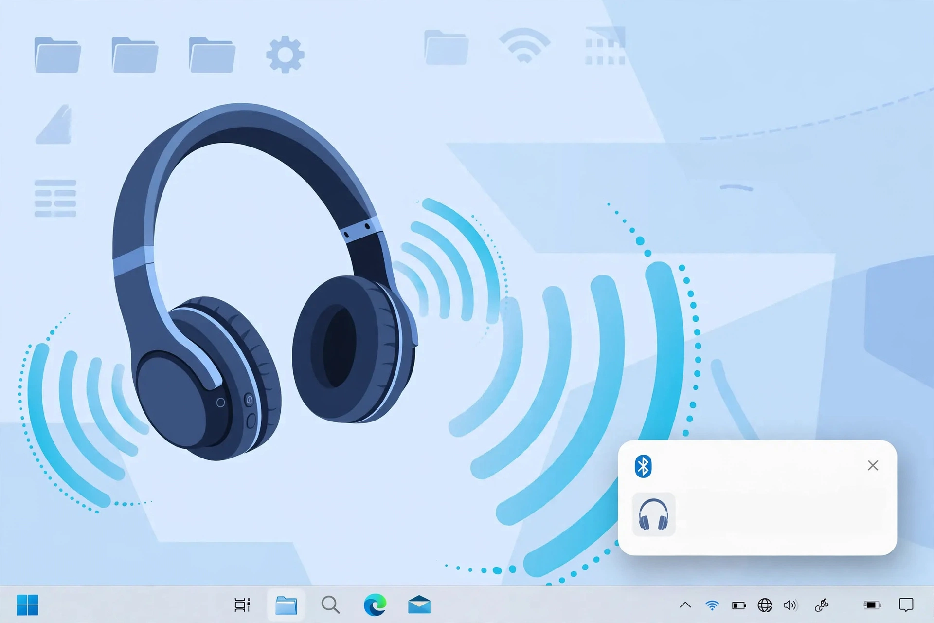 Windows Swift Pair popup notification connecting Bluetooth headphones