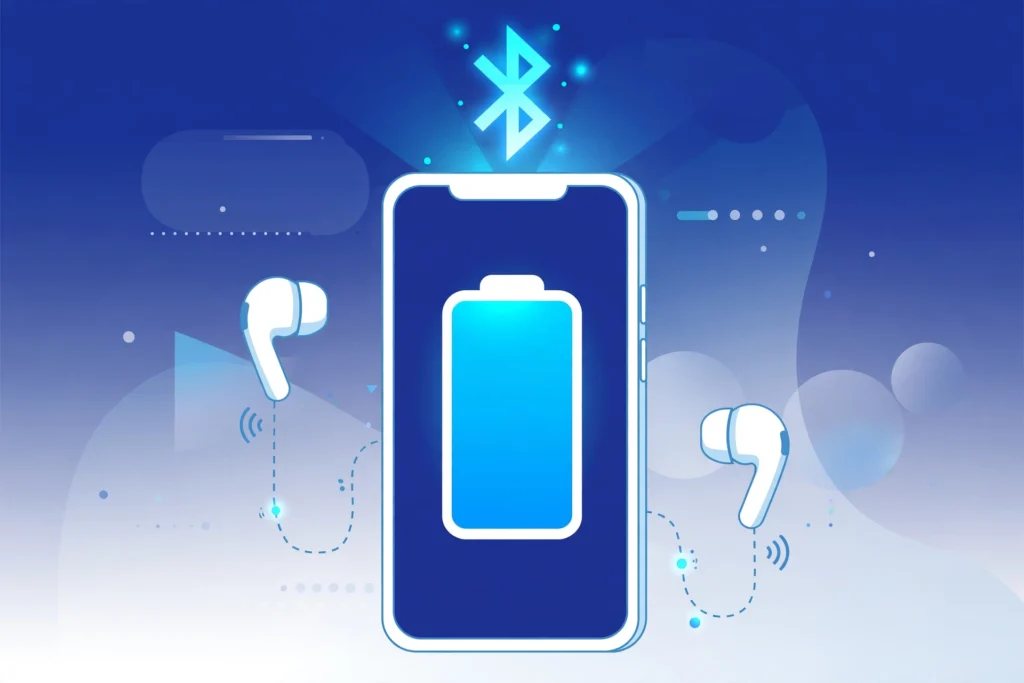 Does Bluetooth drain battery - phone battery with Bluetooth icon