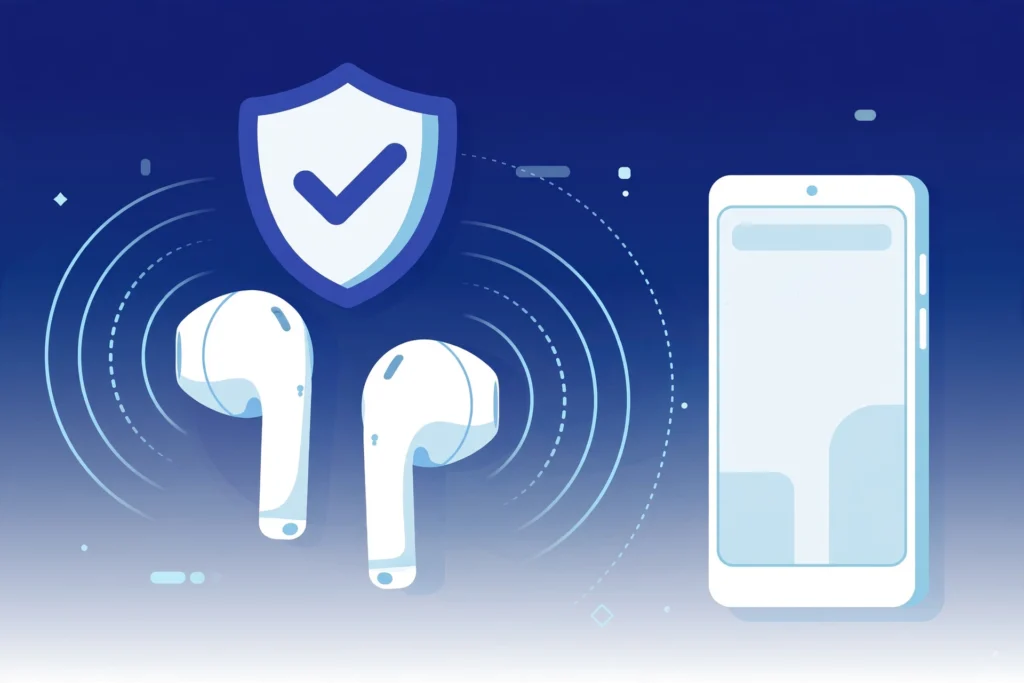 Wireless earbuds with a safety shield - is Bluetooth safe