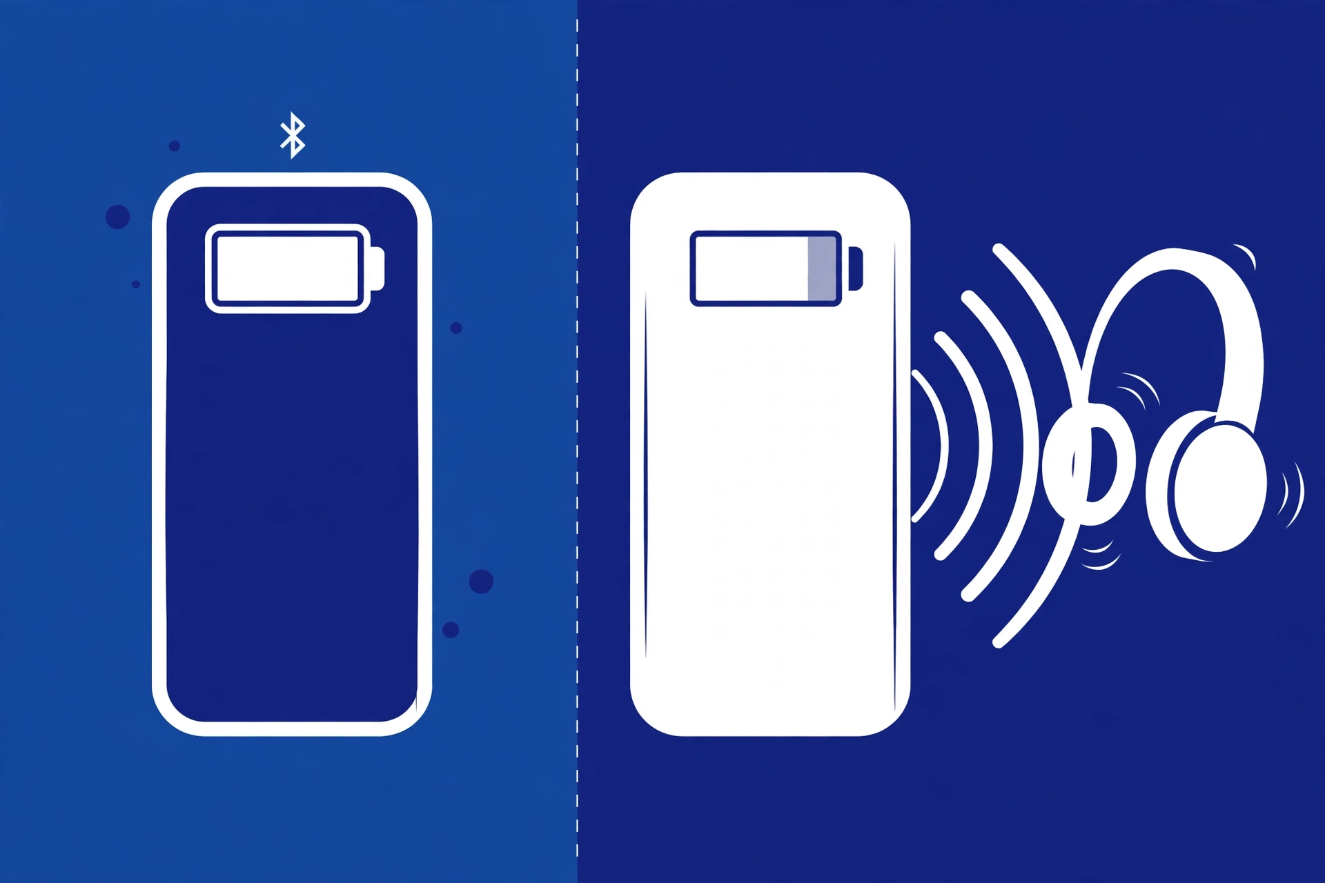Idle Bluetooth vs audio streaming battery usage comparison