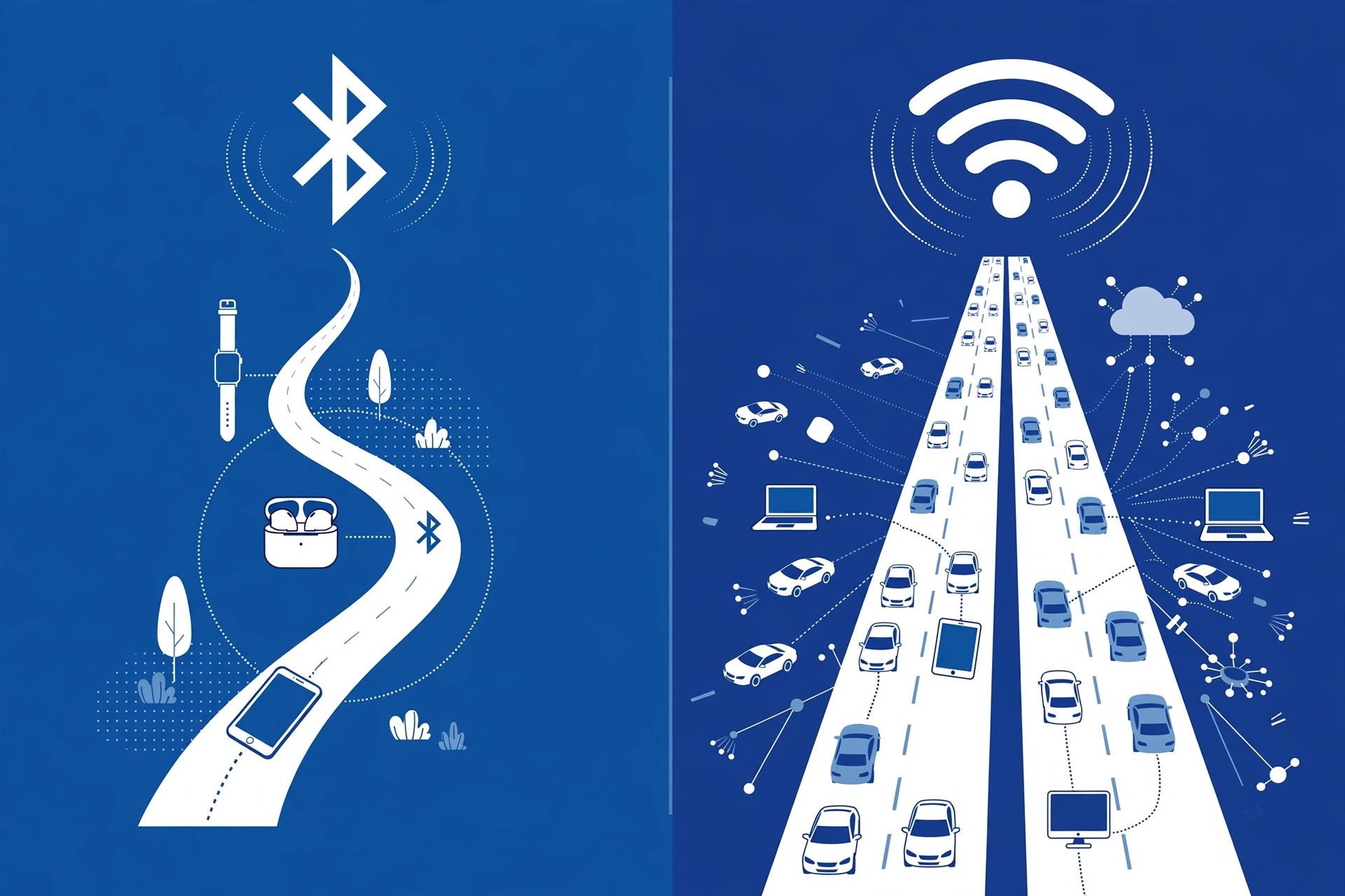 Bluetooth vs WiFi speed and range comparison
