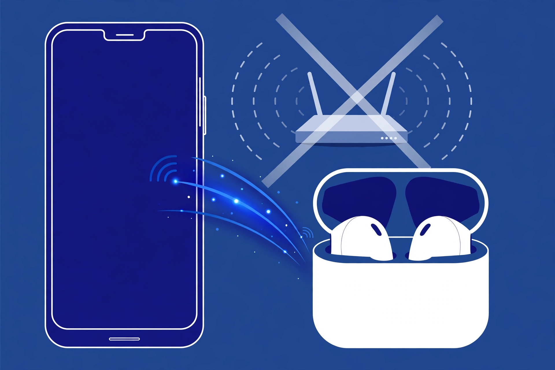 Keeping phone and accessory close together to avoid interference during pairing
