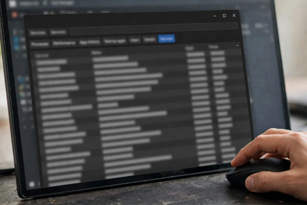 Finding the Bluetooth service in Task Manager